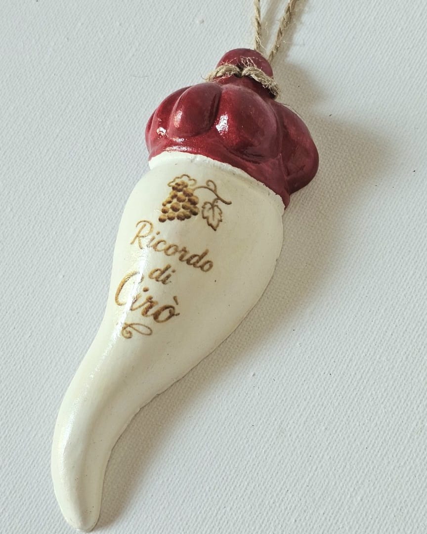 Corno portafortuna Artigianale "Ricordo di Cirò"