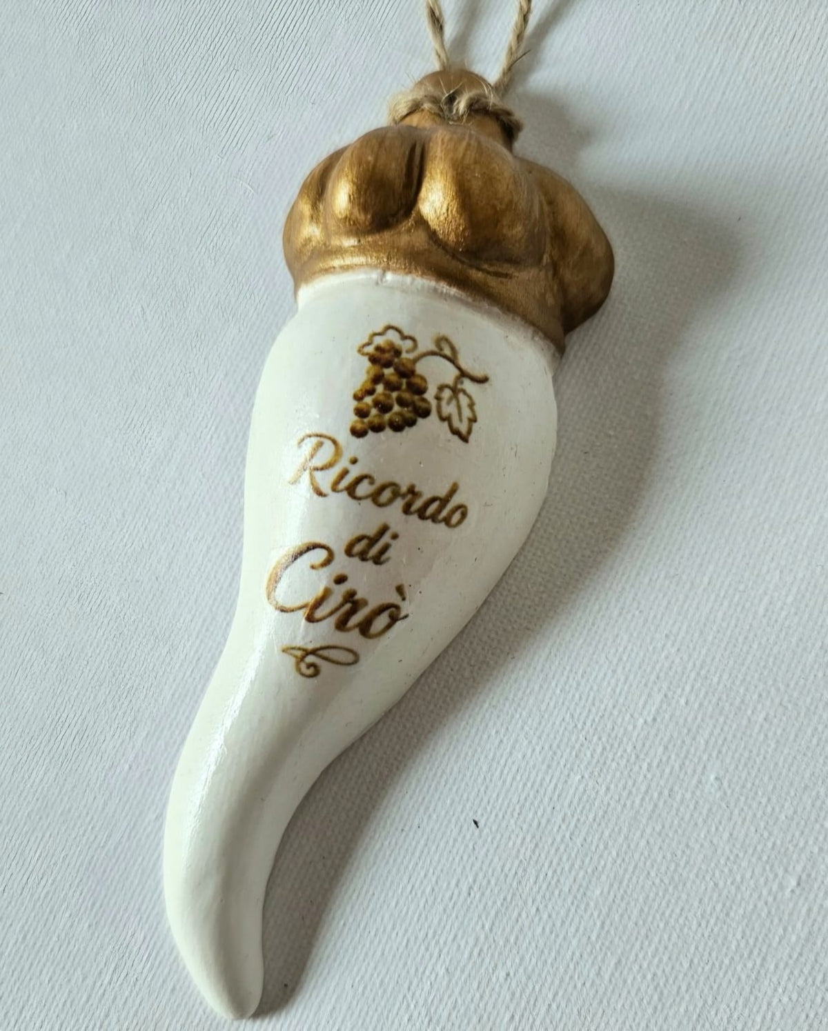 Corno portafortuna Artigianale "Ricordo di Cirò"