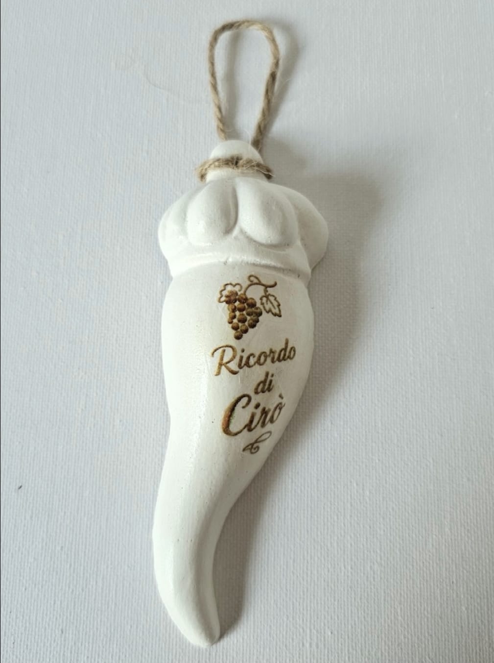 Corno portafortuna Artigianale "Ricordo di Cirò"